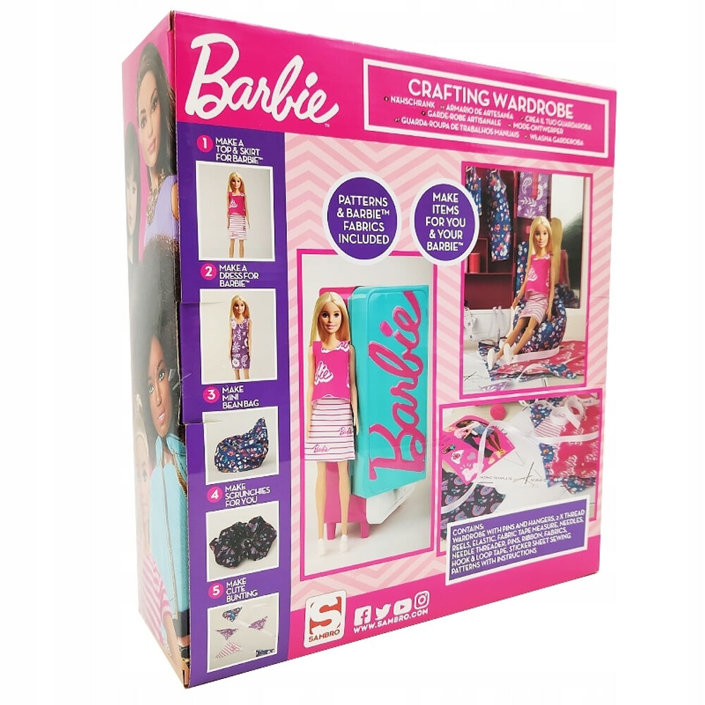 Mattel Barbie Con Armadio E Accessori Per Modelli