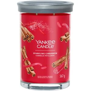 Yankee Candle Sparkling Cinnamon Candela Profumata Natalizia Tumbler Grande,567g