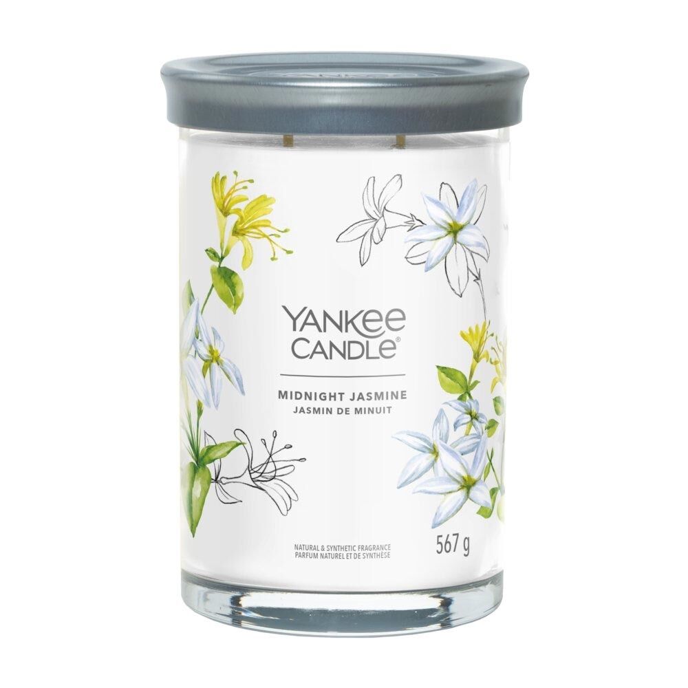 yankee candle midnight jasmine - candela profumata tumbler signature grande,567g