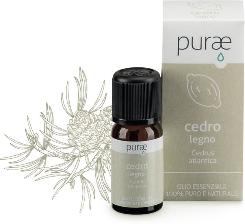 Purae Olio Essenziale - Cedro 100% Puro e Naturale, 10ml