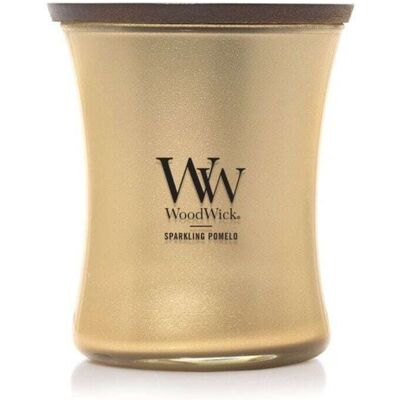 Yankee Candle WoodWick - Precious Metals Candela Sparkling Pomelo Clessidra Media, 275g Yankee Candle WoodWick - Precious Metals Candela Sparkling Pomelo Clessidra Media, 275g