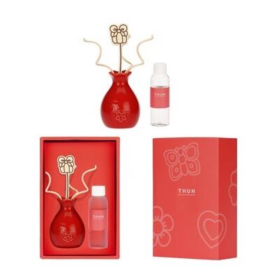 THUN Diffusore Natale rosso - Profumatore d'ambiente per l'atmosfera natalizia, 100 ml THUN Diffusore Natale rosso - Profumatore d'ambiente per l'atmosfera natalizia, 100 ml