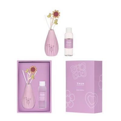 THUN Diffusore Bulbo Malva - Diffusore in ceramica per profumare gli ambienti, 100 ml THUN Diffusore Bulbo Malva - Diffusore in ceramica per profumare gli ambienti, 100 ml