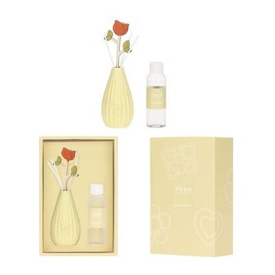 THUN Diffusore bulbo giallo - Profumatore d'ambiente per la casa, cofanetto da 100 ml THUN Diffusore bulbo giallo - Profumatore d'ambiente per la casa, cofanetto da 100 ml