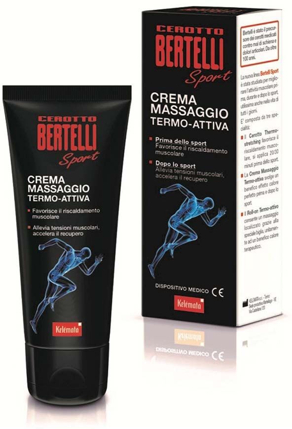 Kelemata Bertelli Sport Crema Massaggio Termo Attiva, 75ml