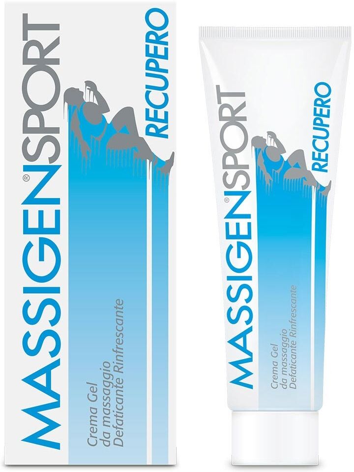 Massigen Sport - Recupero Crema Gel Massaggio Defaticante Rinfrescante, 50ml