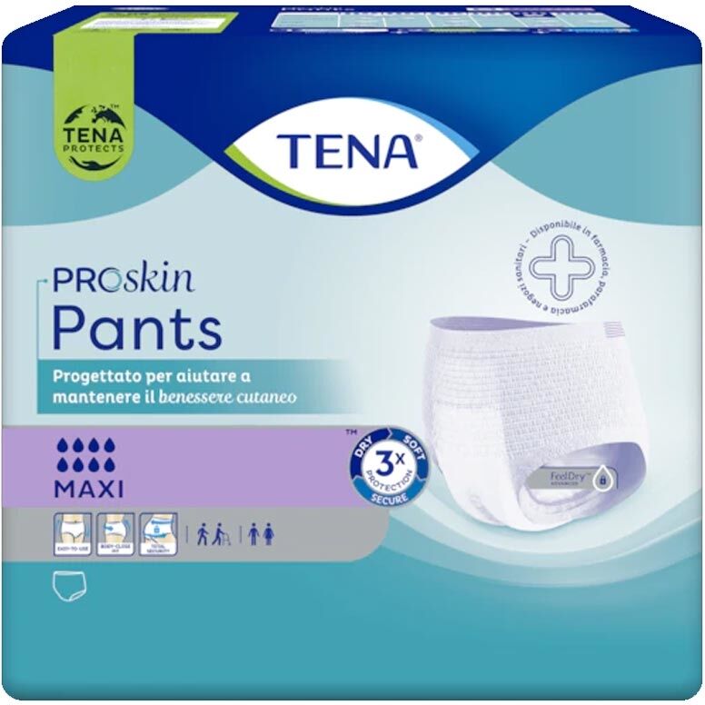 Tena ProSkin - Pants Maxi Mutandine Assorbenti per Incontinenza Taglia M, 8pezzi