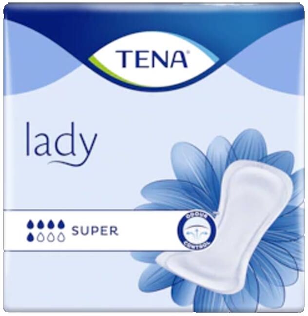 Tena Lady Super Assorbenti per Incontinenza con Sistema Controlla Odori, 15Pezzi