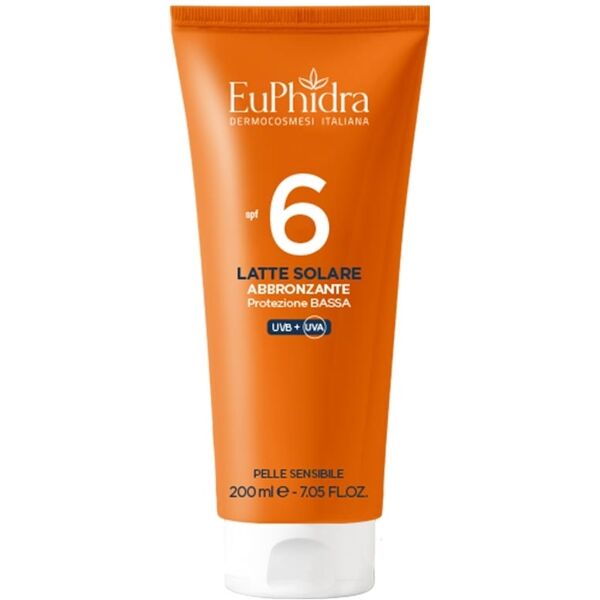 euphidra sole euphidra solari - latte solare spf6 abbronzante, 200ml