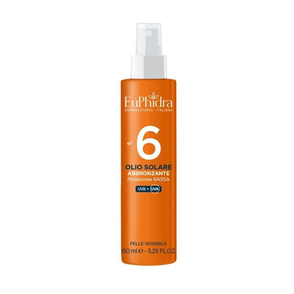 euphidra sole euphidra solari - olio solare spf6 abbronzante, 150ml