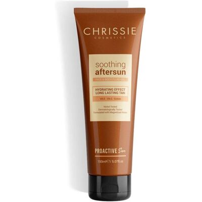 Chrissie Cosmetics Proactive Sun - Fluido Gel Doposole Viso e Corpo, 150ml Chrissie Cosmetics Proactive Sun - Fluido Gel Doposole Viso e Corpo, 150ml