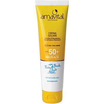 Oficine Cleman Amavital Sun Passion - Crema solare idratante per i bambini con SPF 50+, 100 ml Oficine Cleman Amavital Sun Passion - Crema solare idratante per i bambini con SPF 50+, 100 ml