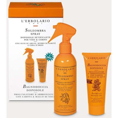 L'Erbolario Soleombra Kit Spray doposole 200ml + Bagnodoccia per idratare la pelle 100ml L'Erbolario Soleombra Kit Spray doposole 200ml + Bagnodoccia per idratare la pelle 100ml