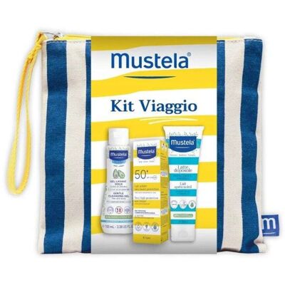 Mustela Kit Viaggio Cofanetto con Detergente Delicato 100ml + Latte Solare SPF50+ 40ml + Latte Doposole 100ml Mustela Kit Viaggio Cofanetto con Detergente Delicato 100ml + Latte Solare SPF50+ 40ml + Latte Doposole 100ml