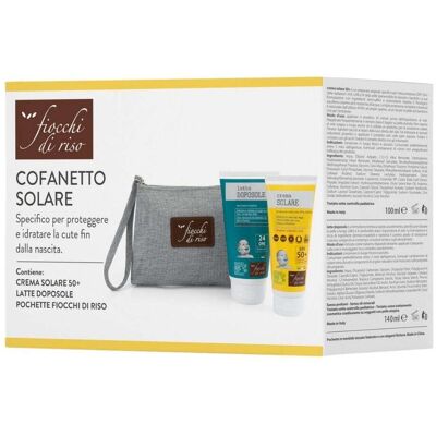 Fiocchi di Riso Cofanetto Solare Crema Solare SPF50+ + Latte Doposole Fiocchi di Riso Cofanetto Solare Crema Solare SPF50+ + Latte Doposole