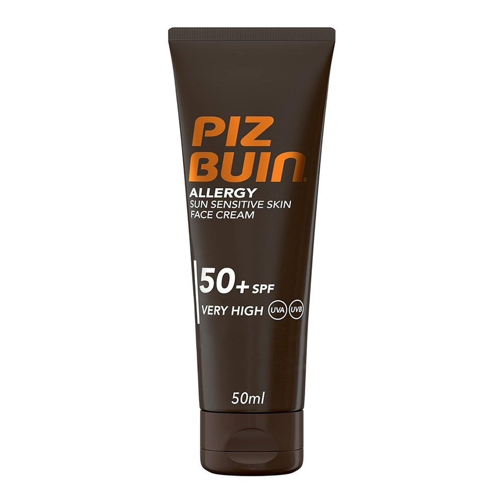 Piz Buin Allergy - Crema Solare Viso SPF50+ Filtro Solare UVA UVB, 50ml