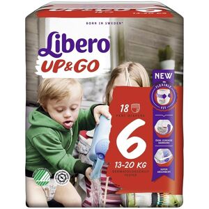 Libero Up & Go Taglia 6 Pannolino Per Bambini Con Peso 13-20kg, 18Pannolini