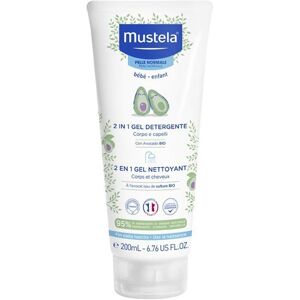 Mustela 2 In 1 Gel Detergente Corpo e Capelli Bambini Protegge Idrata, 200ml