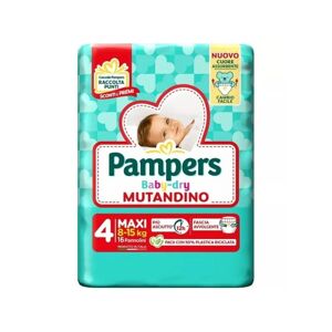 Pampers Baby Dry - Mutandino Taglia 4 Maxi 8-15Kg, 16 pannolini