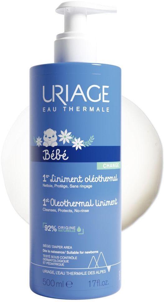 uriage baby - 1a crema cambio oleo-termale crema cambio pannolino, 500ml