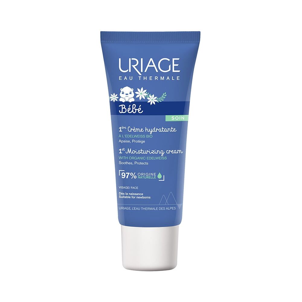 Uriage Bébé - 1ere Crème Hydratante Crema Idratante Quotidiana, 40ml