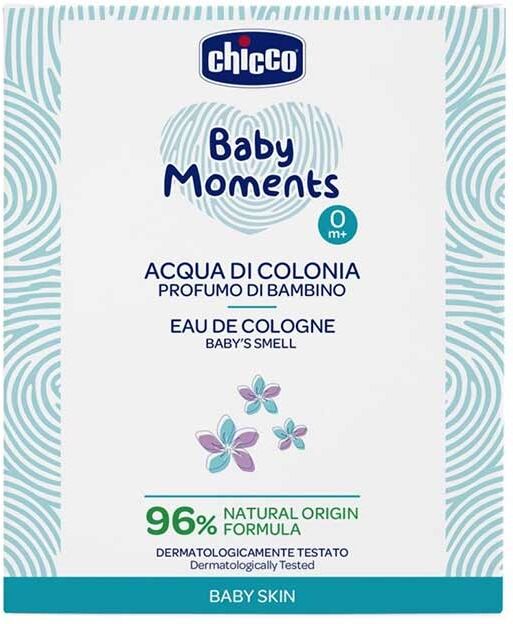 Chicco Baby Moments - Acqua di Colonia Profumo di Bambino Pelle Delicata, 100ml