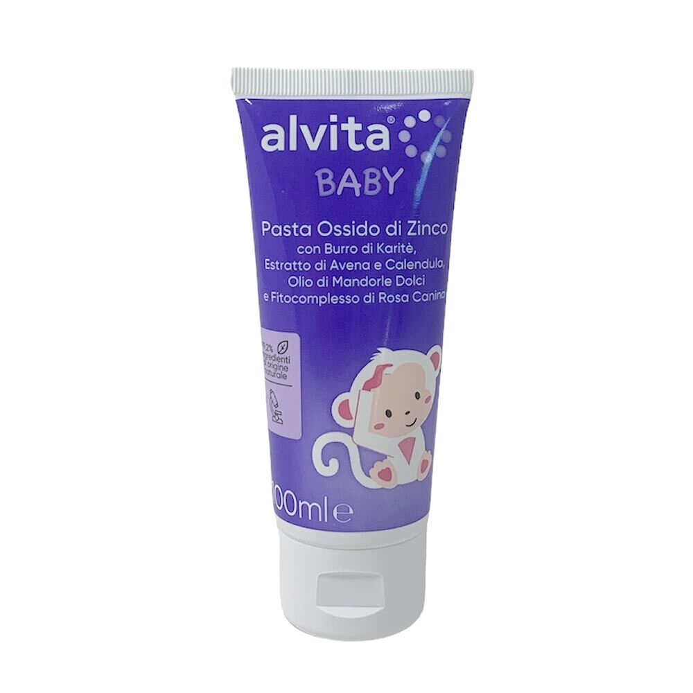 Alvita Baby - Pasta Ossido di Zinco Cambio Pannolino, 100ml