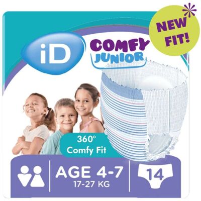 Serenity iD Comfy - Junior 4-7 Years Pants Pannolino a Mutandina per Perdite Urinarie, 14 Pezzi Serenity iD Comfy - Junior 4-7 Years Pants Pannolino a Mutandina per Perdite Urinarie, 14 Pezzi
