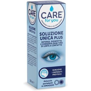 Care for You Soluzione Unica Plus Detergente Lenti a Contatto, 360ml