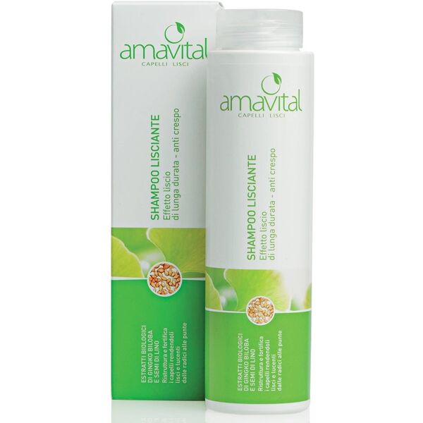 oficine cleman amavital - shampoo lisciante anti crespo, 250ml