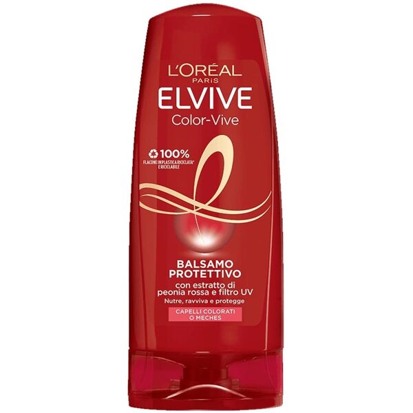 l'oreal paris elvive color vive - balsamo protettivo capelli colorati o meches, 400ml