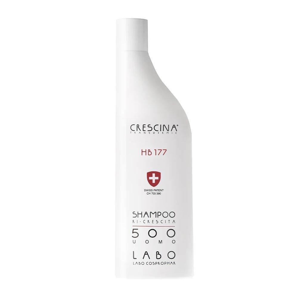 labo suisse crescina - ricrescita shampoo hb177 500 uomo, 150ml