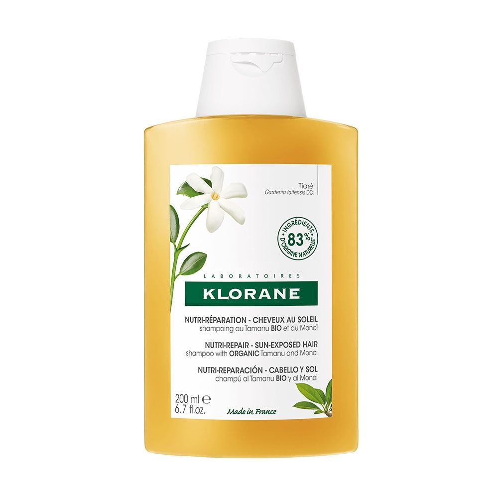 Klorane Capelli Klorane Tamanu BIO e Monoi - Shampoo Nutritivo al Tamanu BIO e Monoi, 200ml