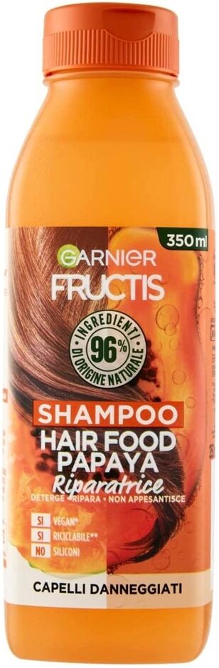 Garnier Fructis Hair Food - Shampoo Riparatore alla Papaya, 350ml