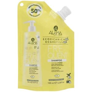 Alama Professional Alama Frequent - Eco Ricarica Shampoo Uso Frequente Taglia Viaggio, 100ml Alama Professional Alama Frequent - Eco Ricarica Shampoo Uso Frequente Taglia Viaggio, 100ml