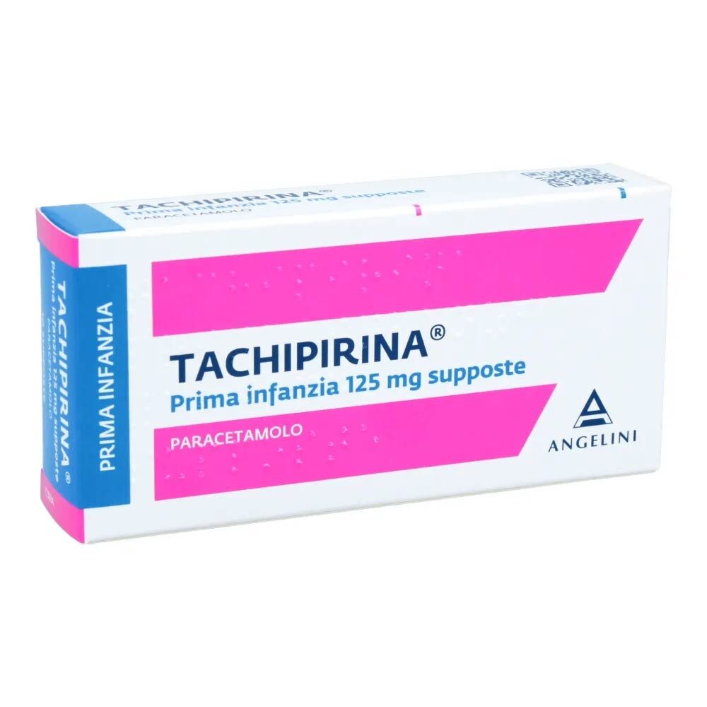 Angelini Tachipirina Prima Infanzia 125mg Paracetamolo Antipiretico e Analgesico, 10 Supposte