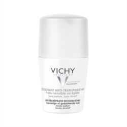 Vichy Deodorante Anti-Traspirante 48H Pelle Sensibile o Depilata Roll-On, 50ml