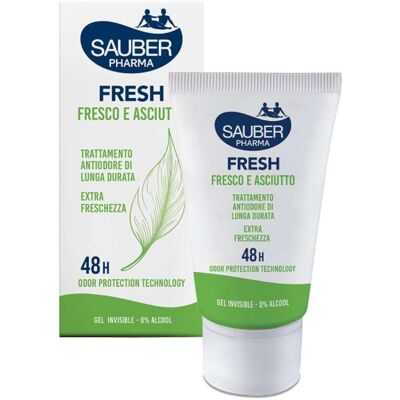 Sauber Deo 48h Fresh - Deodorante in gel fresco e asciutto antiodore a lunga durata, 30 ml Sauber Deo 48h Fresh - Deodorante in gel fresco e asciutto antiodore a lunga durata, 30 ml