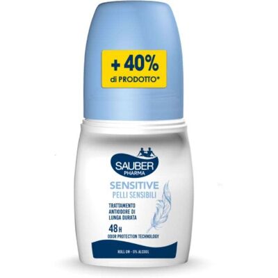 Pharma Sauber Deo 48h Sensitive - Deodorante roll-on lenitivo per pelli sensibili, 70 ml Pharma Sauber Deo 48h Sensitive - Deodorante roll-on lenitivo per pelli sensibili, 70 ml