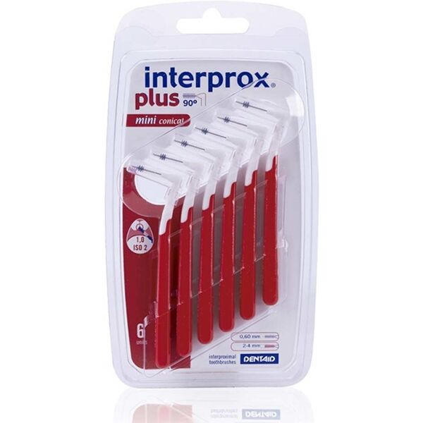 interprox plus mini conical scovolino interprossimale 1,0 mm, 6 pezzi