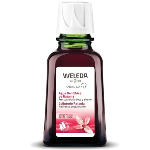 weleda oral care - collutorio alla ratania gusto menta, 50ml