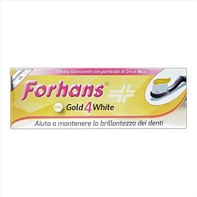 forhans gold4white dentifricio gel effetto sbiancante 75 ml