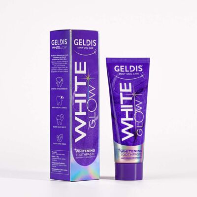 Geldis White Glow - Dentifricio in gel ad azione sbiancante e illuminante, 90 g Geldis White Glow - Dentifricio in gel ad azione sbiancante e illuminante, 90 g