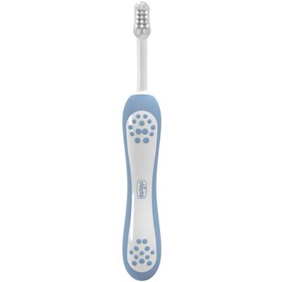 Chicco Spazzolino Primi Denti Da Latte 6-36M Colore Azzurro, 1 Pezzo Chicco Spazzolino Primi Denti Da Latte 6-36M Colore Azzurro, 1 Pezzo