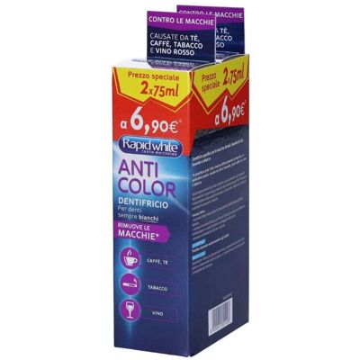 Bionike Rapid White - Dentifricio - 2x75ml Bionike Rapid White - Dentifricio - 2x75ml