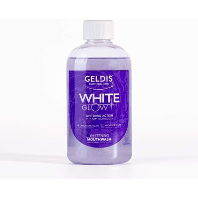 Geldis White Glow - Collutorio sbiancante per denti più bianchi e luminosi, 500 ml Geldis White Glow - Collutorio sbiancante per denti più bianchi e luminosi, 500 ml
