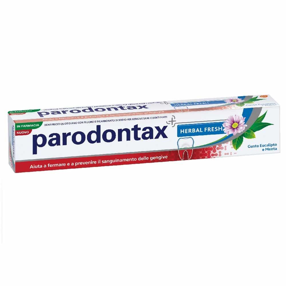 Parodontax Herbal Fresh Dentifricio Bicarbonato di Sodio Eucalipto Menta, 75ml