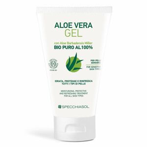 Specchiasol Aloe Vera - Gel Bio Puro al 100% Idratante e Rinfrescante, 150ml