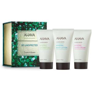 Ahava Three’s A Charm Cofanetto Gel Doccia + Crema Corpo + Crema Mani, 3 x 40ml