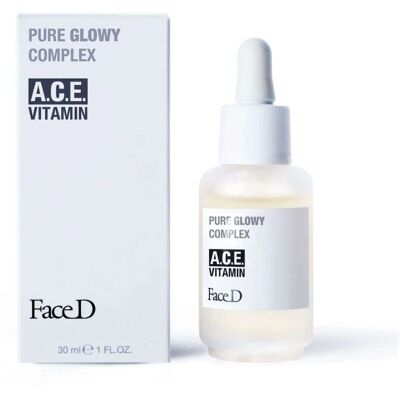 Face D Pure Glowy Complex Complesso Vitamine A.C.E Siero Viso Illuminante, 30ml Face D Pure Glowy Complex Complesso Vitamine A.C.E Siero Viso Illuminante, 30ml